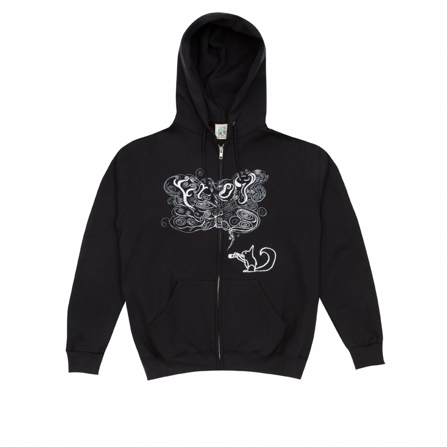 FROG - OG SQUIRREL ZIP HOODIE - BLACK