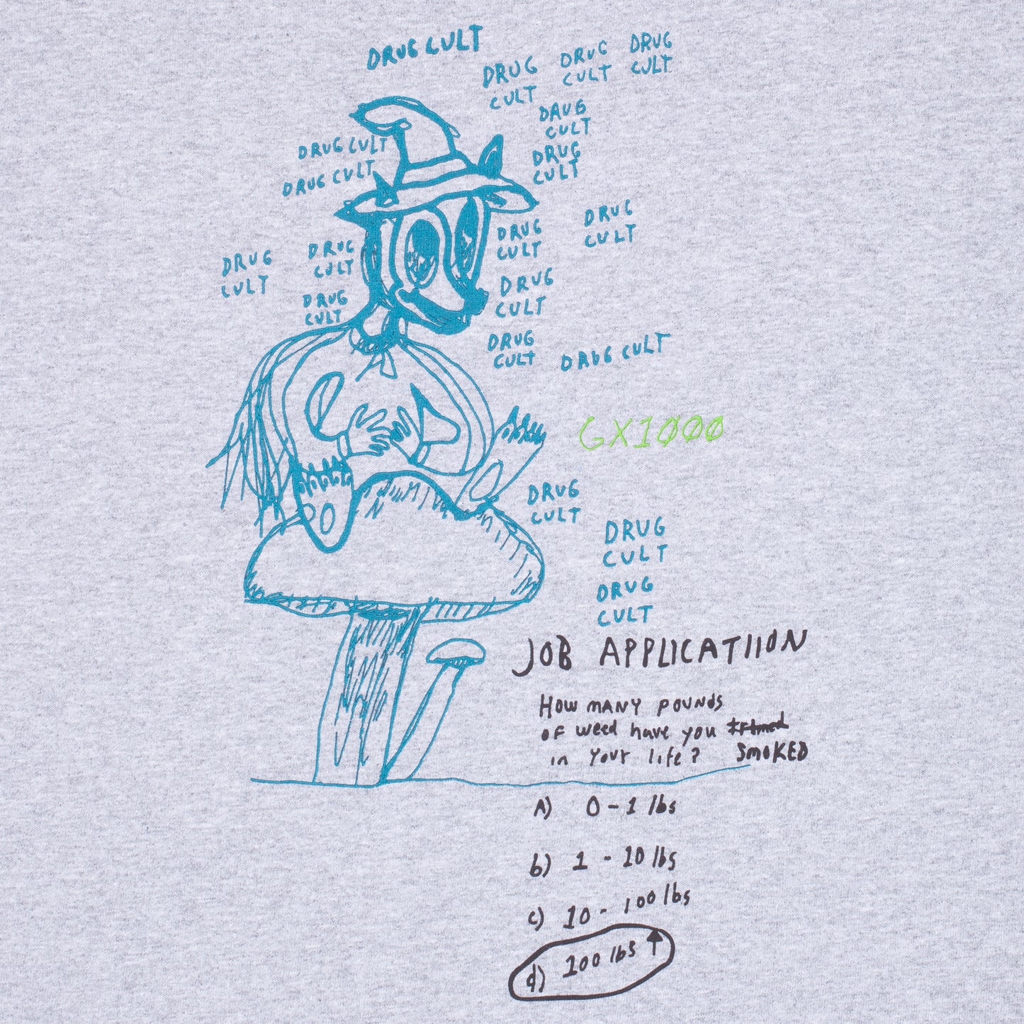 GX1000 - JOB APPLICATION TEE - ASH
