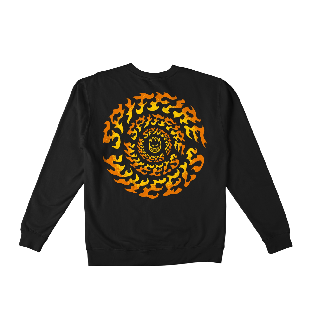 SPITFIRE - TORCHED SCRIPT CREWNECK - BLACK