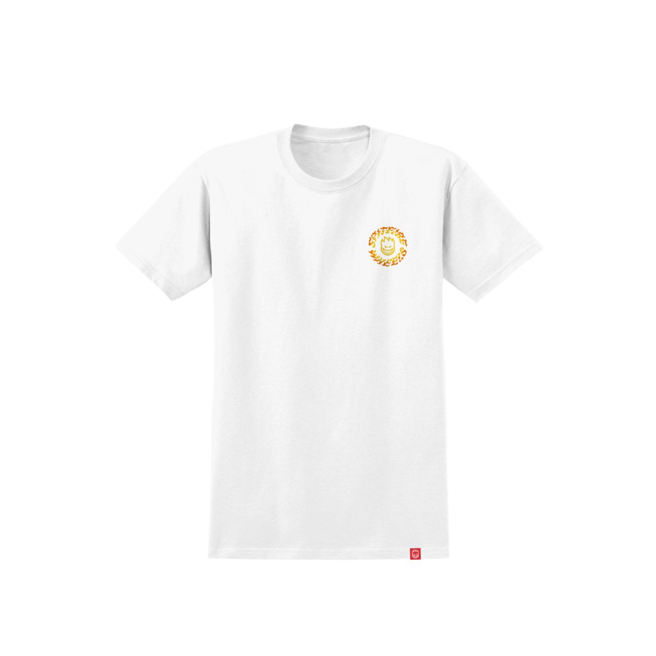 SPITFIRE - TORCHED SCRIPT TEE - WHITE