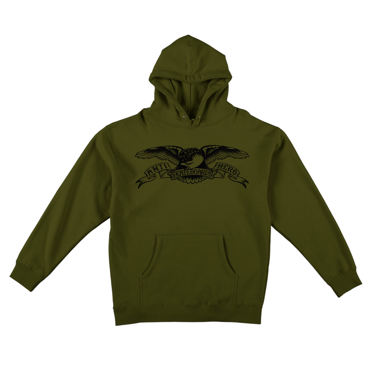 ANTI HERO - BASIC EAGLE HOODIE - ARMY/BLACK
