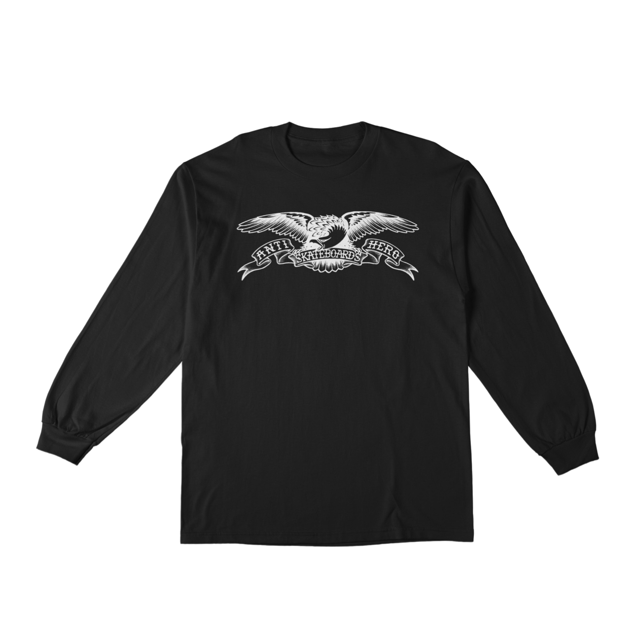 ANTI HERO - BASIC EAGLE LONGSLEEVE TEE - BLACK/WHITE