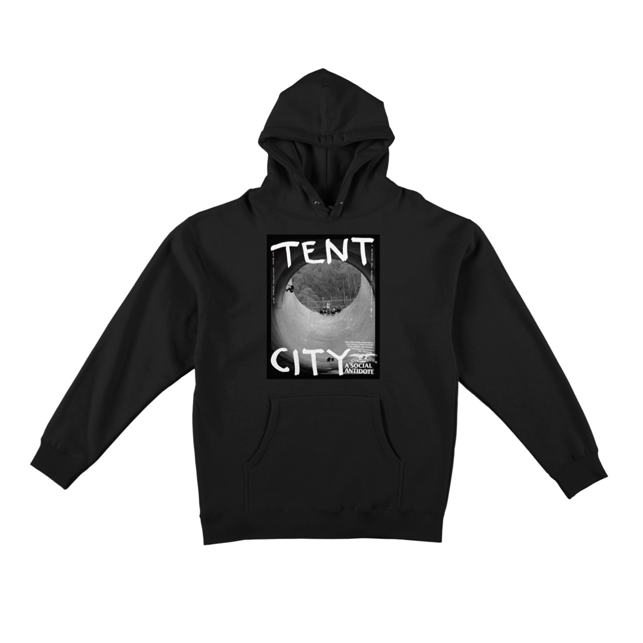 ANTI HERO - TENT CITY HOODIE - BLACK