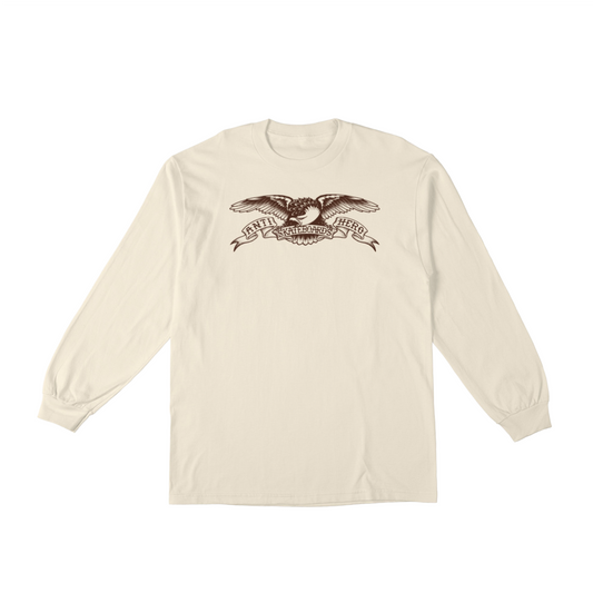 ANTI HERO - BASIC EAGLE LONGSLEEVE TEE - NATURAL
