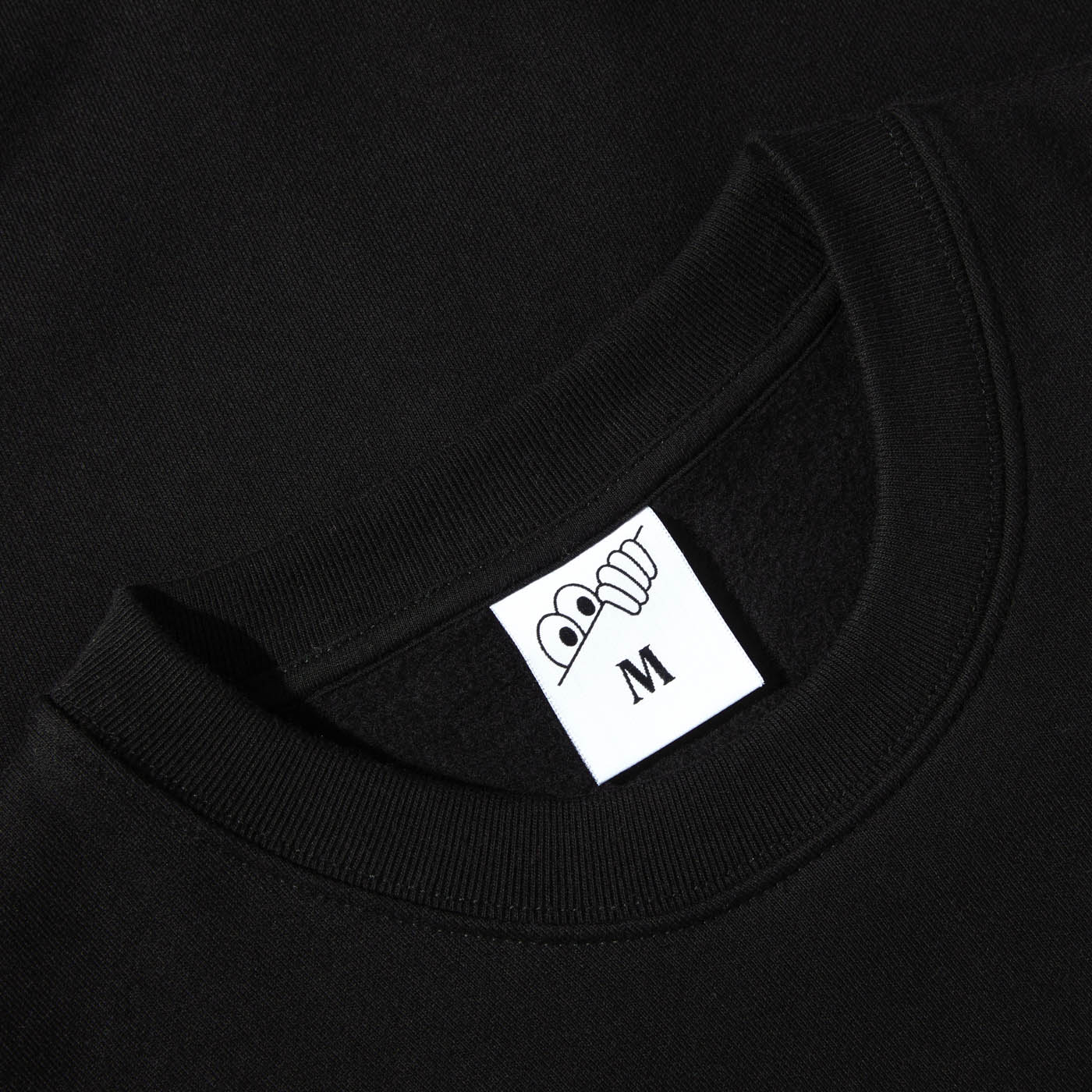 LAST RESORT AB - ATLAS MONOGRAM CREW - BLACK