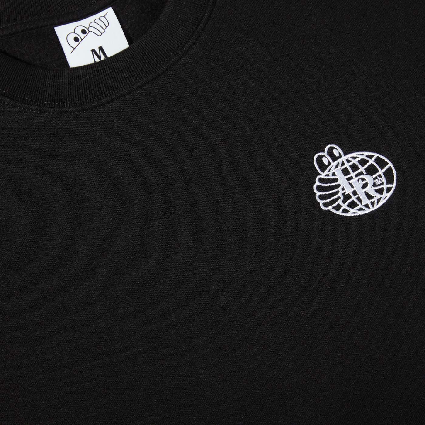 LAST RESORT AB - ATLAS MONOGRAM CREW - BLACK