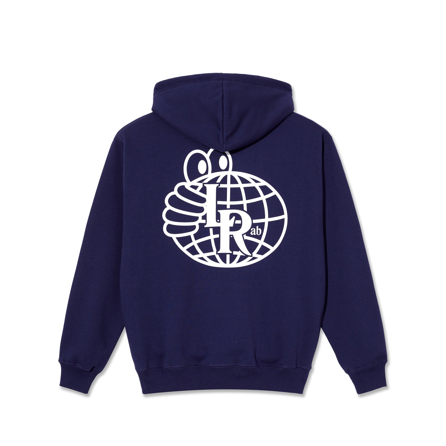 LAST RESORT AB - ATLAS MONOGRAM HOODIE - BLUE