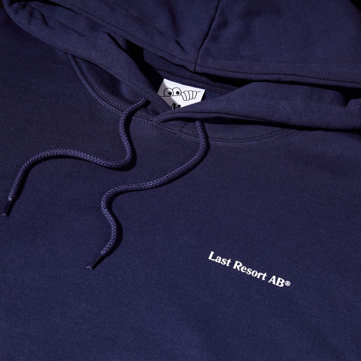 LAST RESORT AB - ATLAS MONOGRAM HOODIE - BLUE