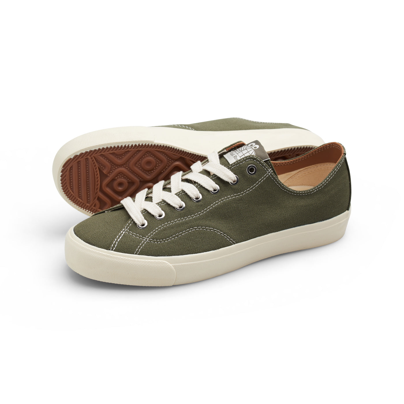 LAST RESORT AB - VM003 CANVAS SHOE - BURNT OLIVE/WHITE