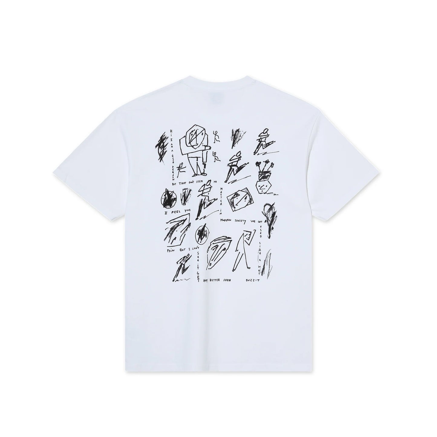 POLAR SKATE CO - SAD AT TIMES TEE - WHITE