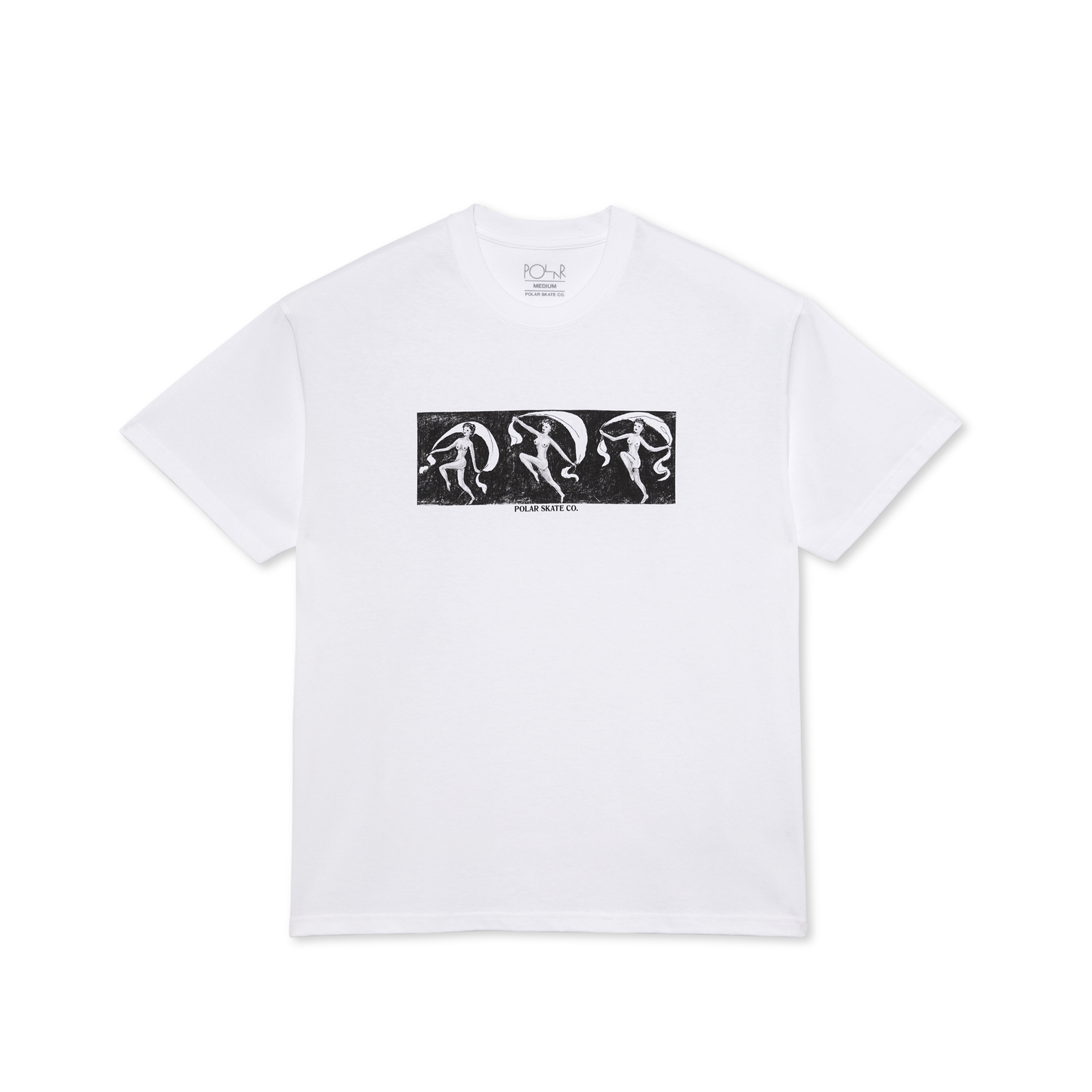 POLAR SKATE CO - DANCING LADY TEE - WHITE