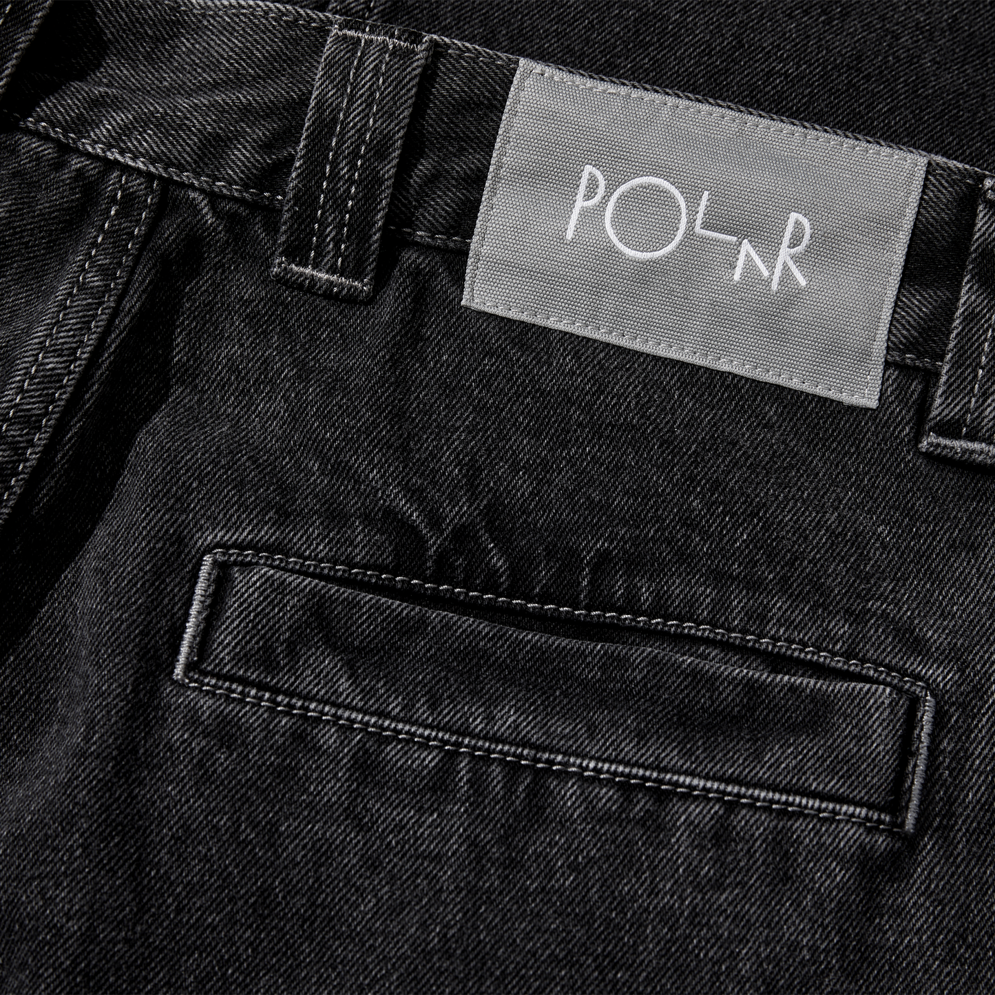 POLAR SKATE CO - 44! DENIM PANTS - SILVER/BLACK