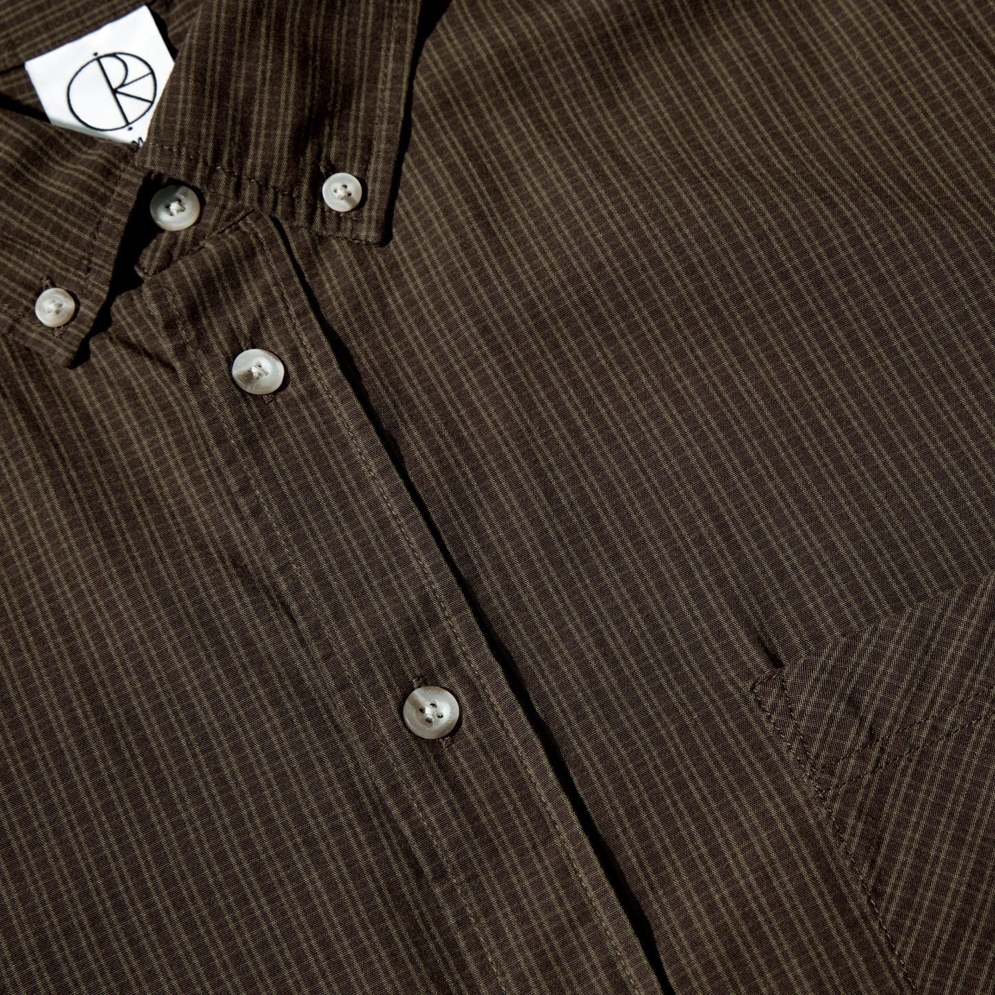 POLAR SKATE CO - BEN LS POPLIN SHIRT - BROWN