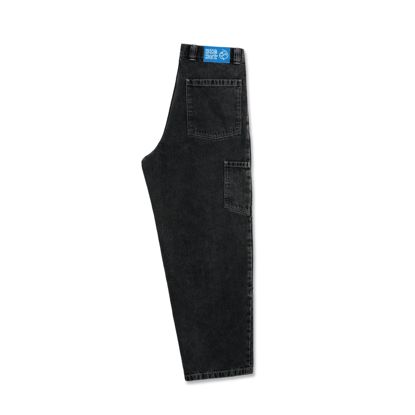POLAR SKATE CO - DOUBLE KNEE BIG BOY WORK PANTS - SILVER/BLACK