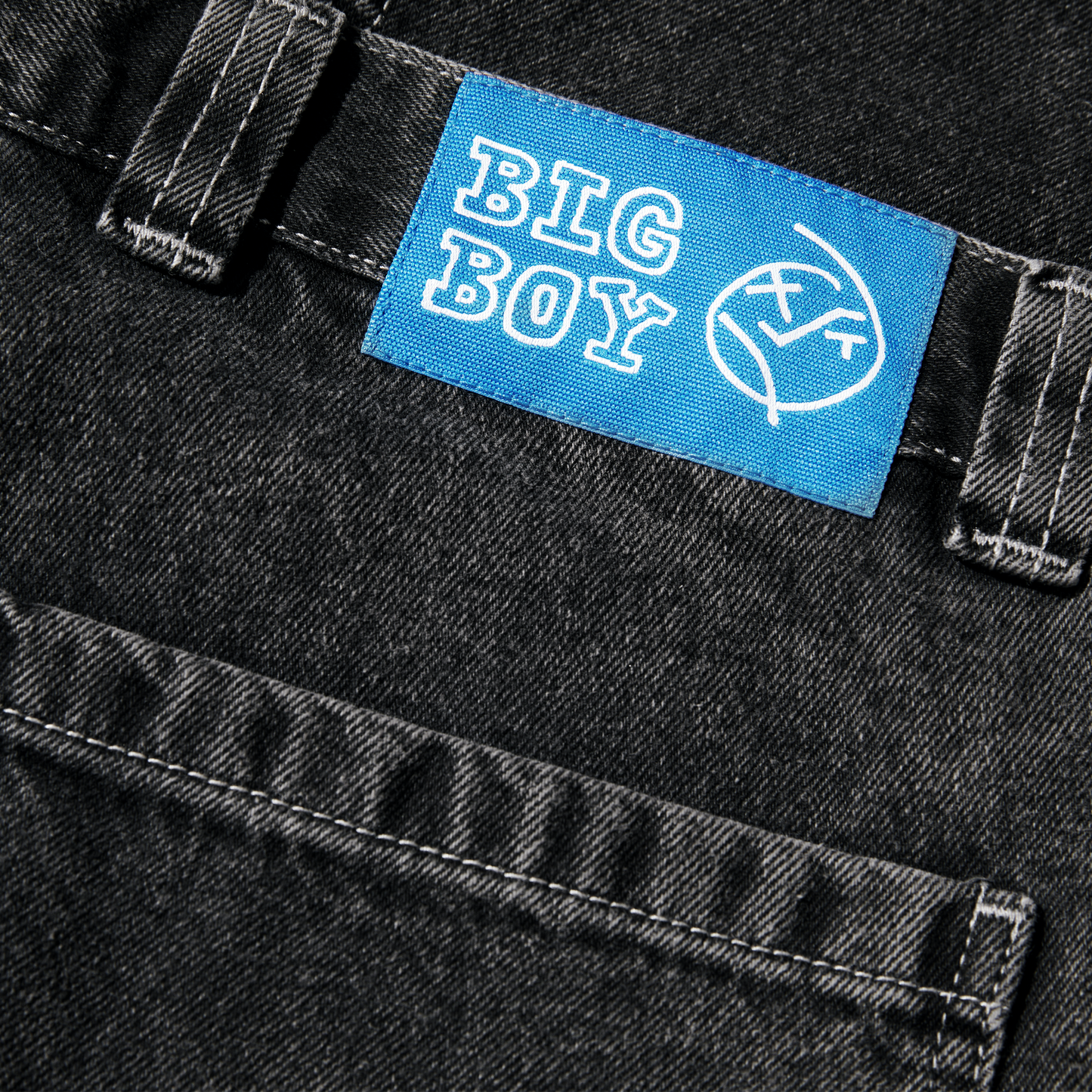 POLAR SKATE CO - DOUBLE KNEE BIG BOY WORK PANTS - SILVER/BLACK