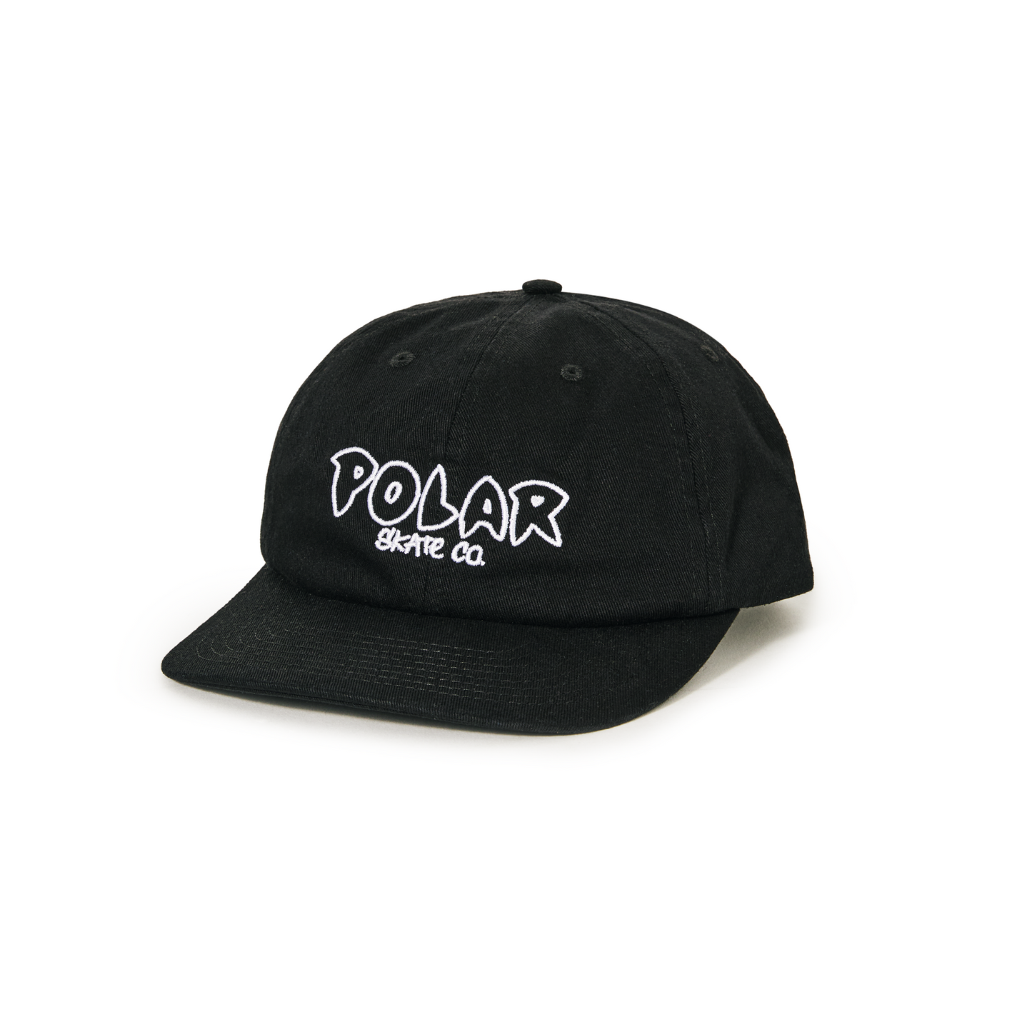 POLAR SKATE CO - OUTLINE LOGO MICHAEL CAP - BLACK