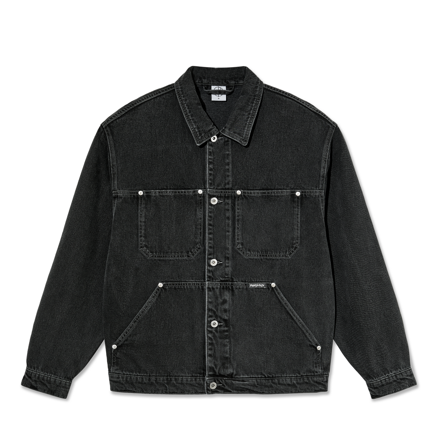 POLAR SKATE CO - PATRIK DENIM JACKET - SILVER/BLACK