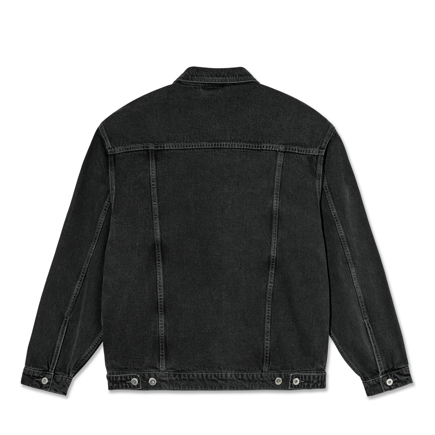 POLAR SKATE CO - PATRIK DENIM JACKET - SILVER/BLACK