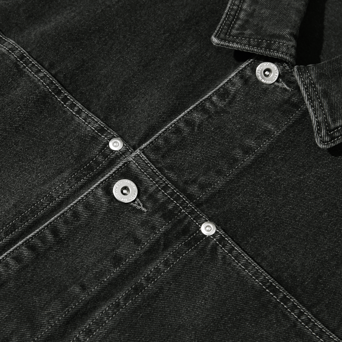 POLAR SKATE CO - PATRIK DENIM JACKET - SILVER/BLACK