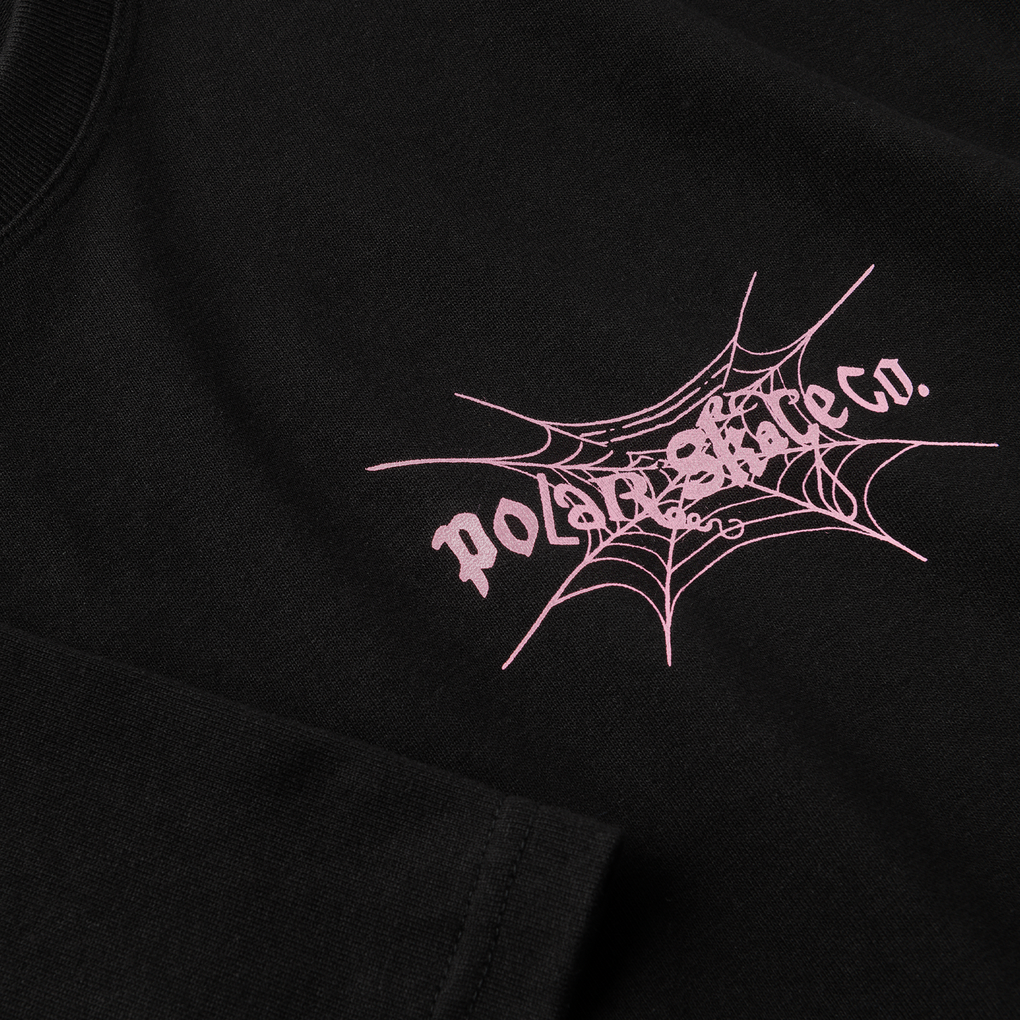 POLAR SKATE CO - SPIDERWEB TEE - BLACK