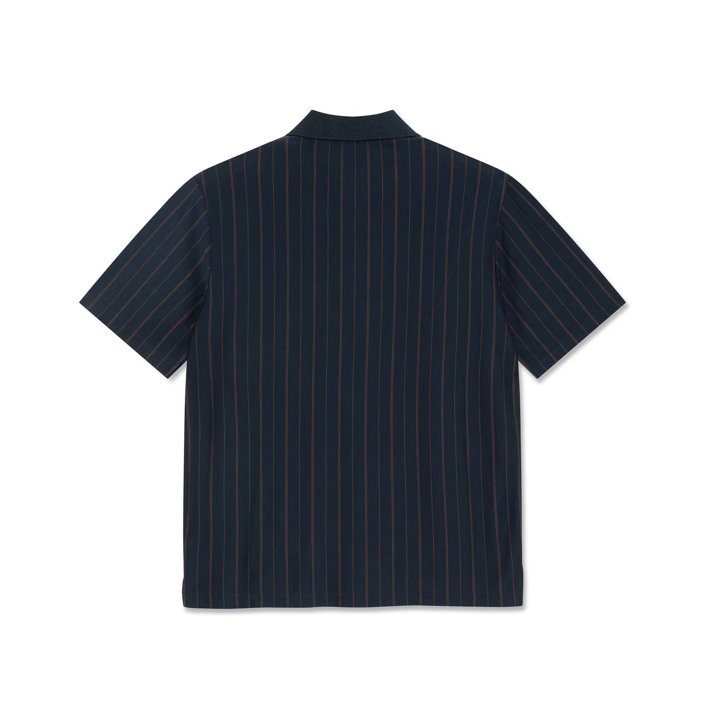 POLAR SKATE CO - FANCY POLO SHIRT - NAVY/BROWN