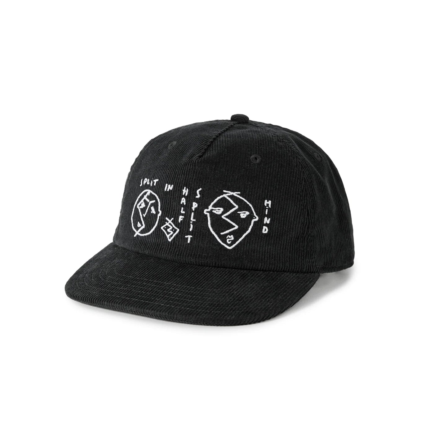 POLAR SKATE CO - SPLIT IN HALF JAMES CAP - BLACK