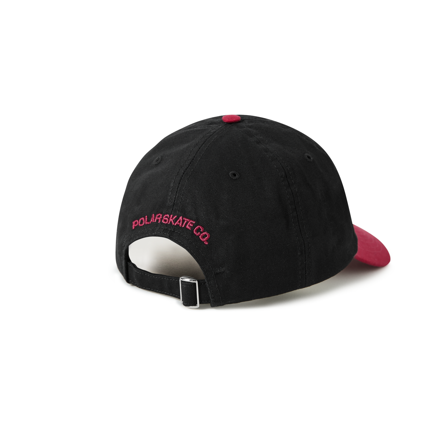 POLAR SKATE CO - STROKE LOGO SAI CAP - BLACK/REDCURRANT