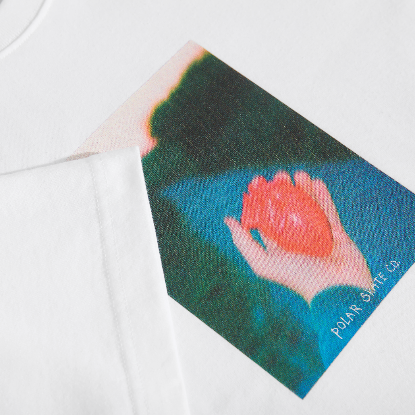POLAR SKATE CO - HEART IN HAND TEE - WHITE