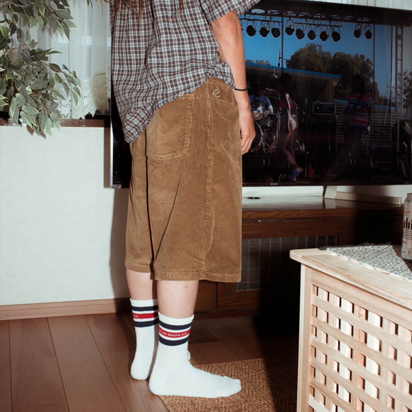 POLAR SKATE CO - BIG BOY CORD SHORTS - BRASS