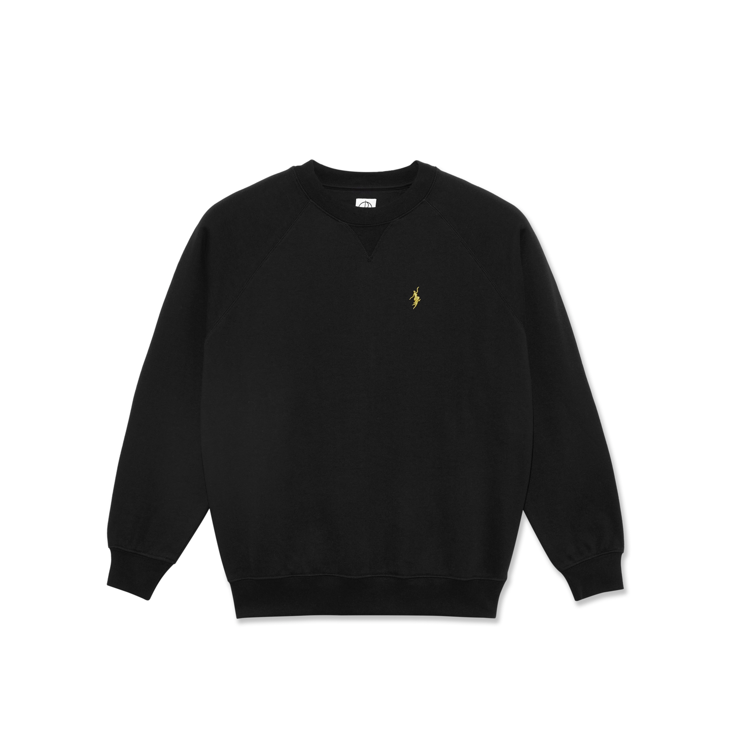 POLAR SKATE CO - NO COMPLY DEFAULT CREW - BLACK