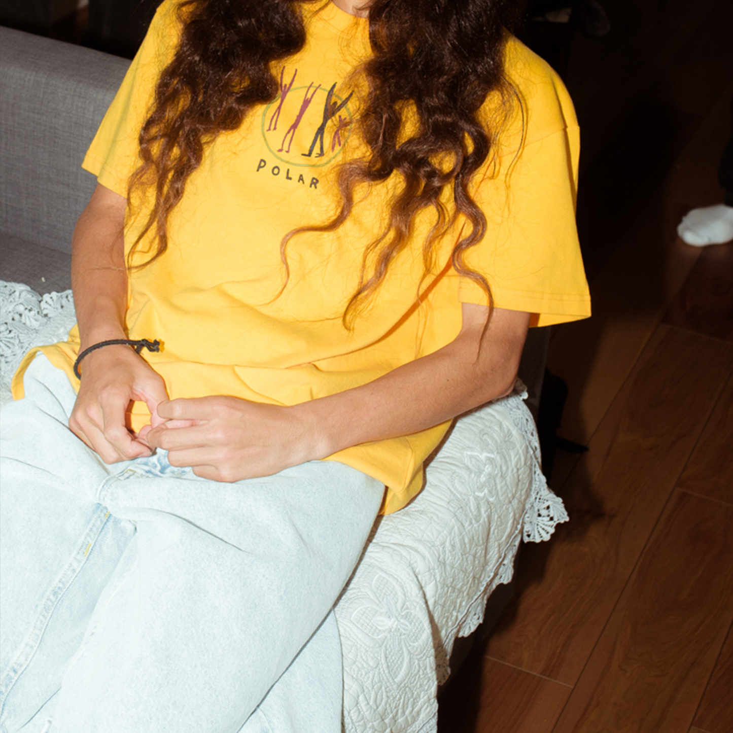 POLAR SKATE CO - POLAR GANG TEE - ORANGE SORBET