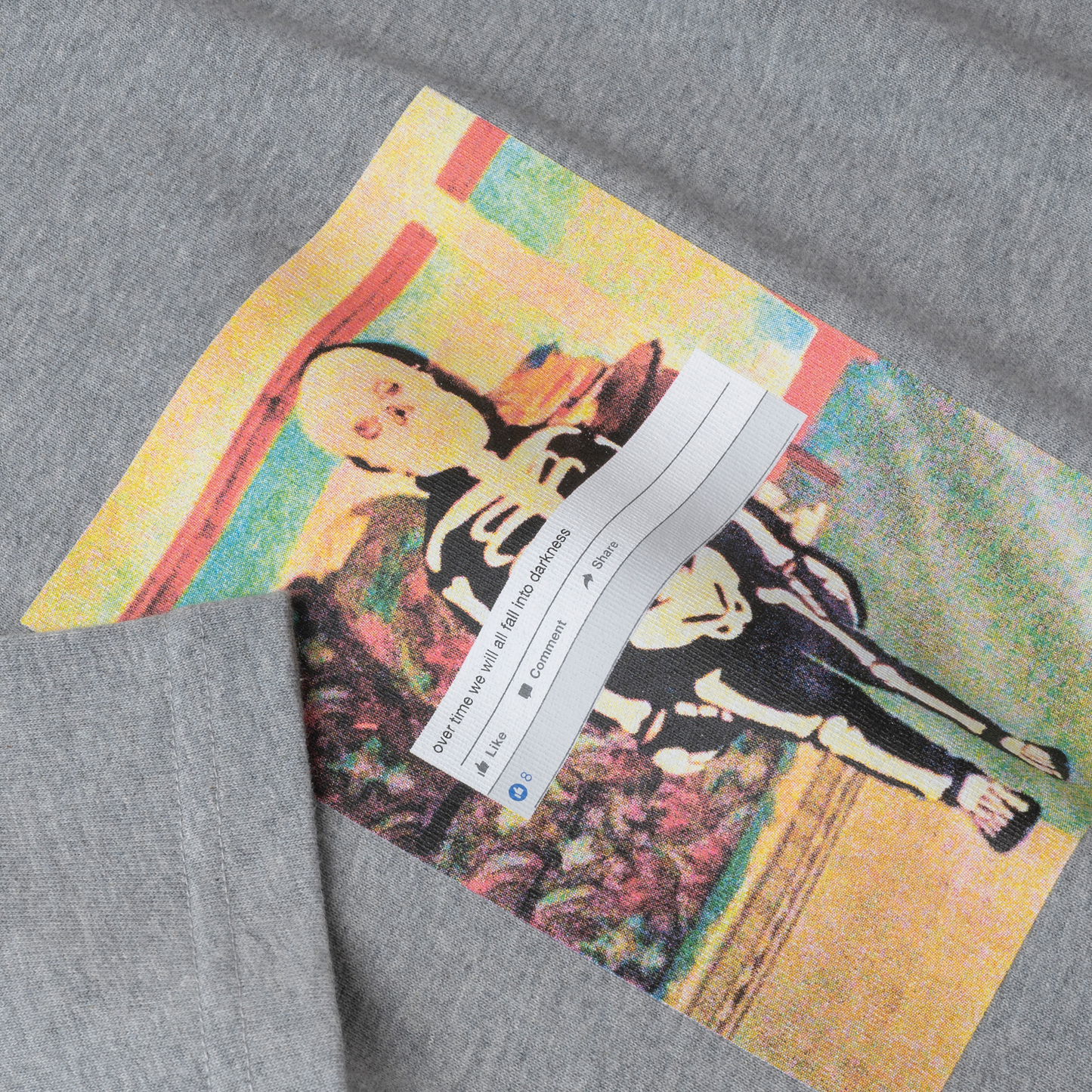 POLAR SKATE CO - SKELETON KID TEE - HEATHER GREY