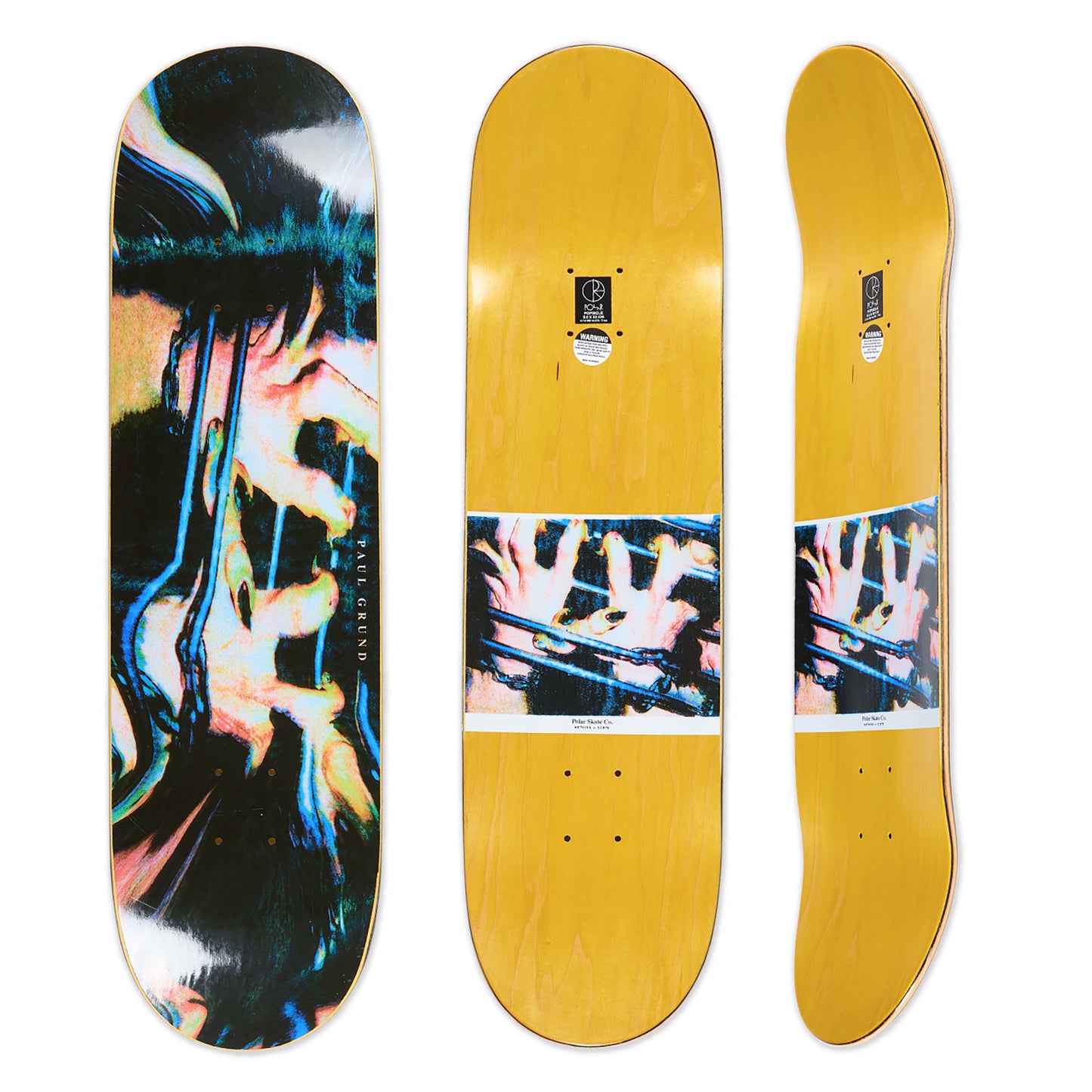 POLAR SKATE CO - GRUND TWEAKED HANDS DECK - 8.0"