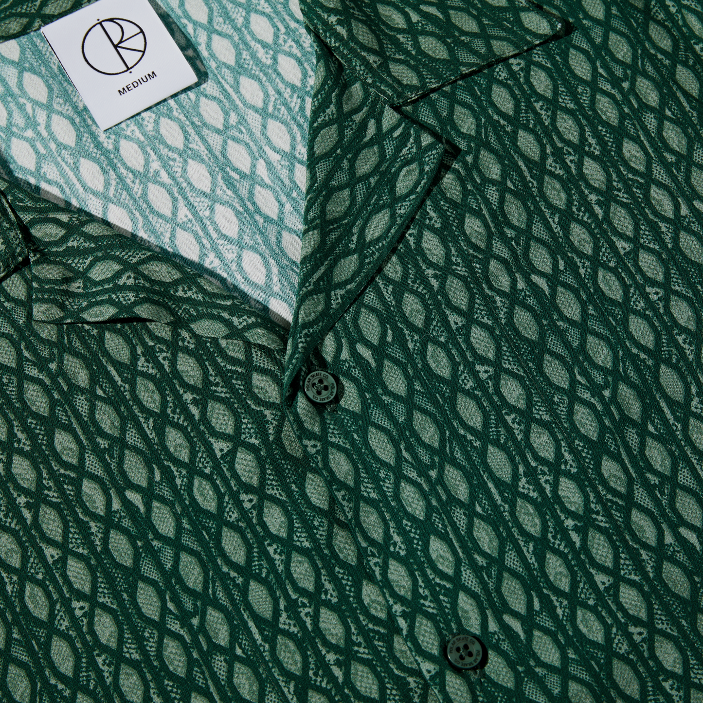 POLAR SKATE CO - TONY SNAKE SHIRT - DARK TEAL