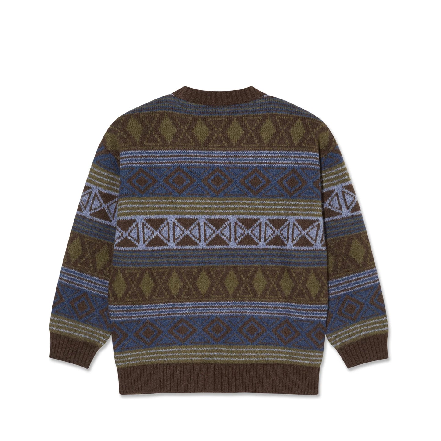POLAR SKATE CO - GEORGE SWEATER - BLUE GREEN MIX