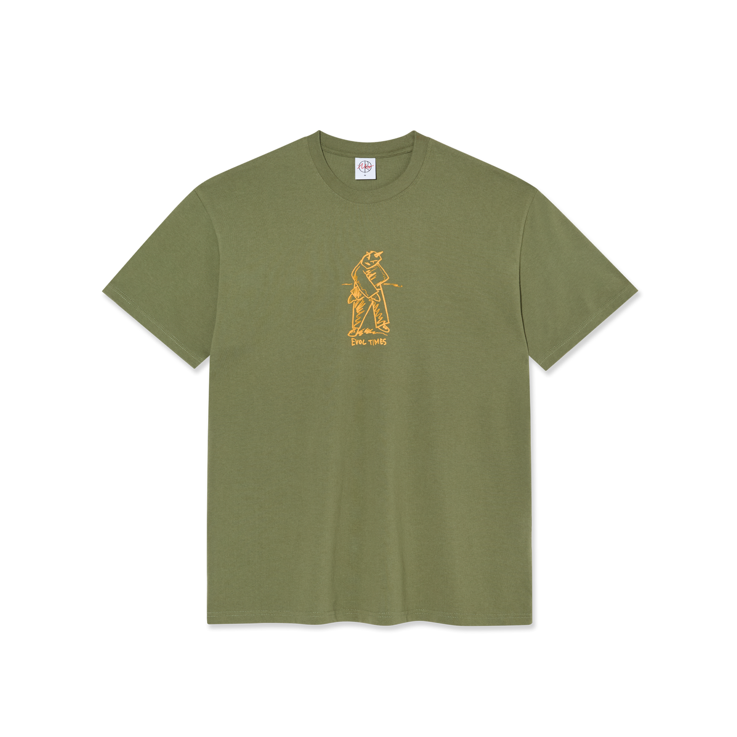 POLAR SKATE CO - EVOL TIMES TEE - ARMY GREEN