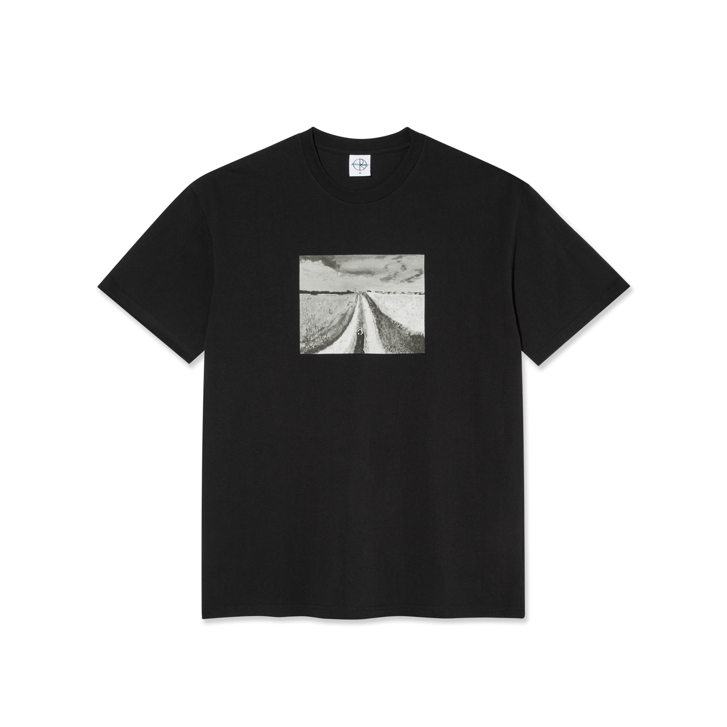POLAR SKATE CO - OPEN FIELDS TEE - BLACK