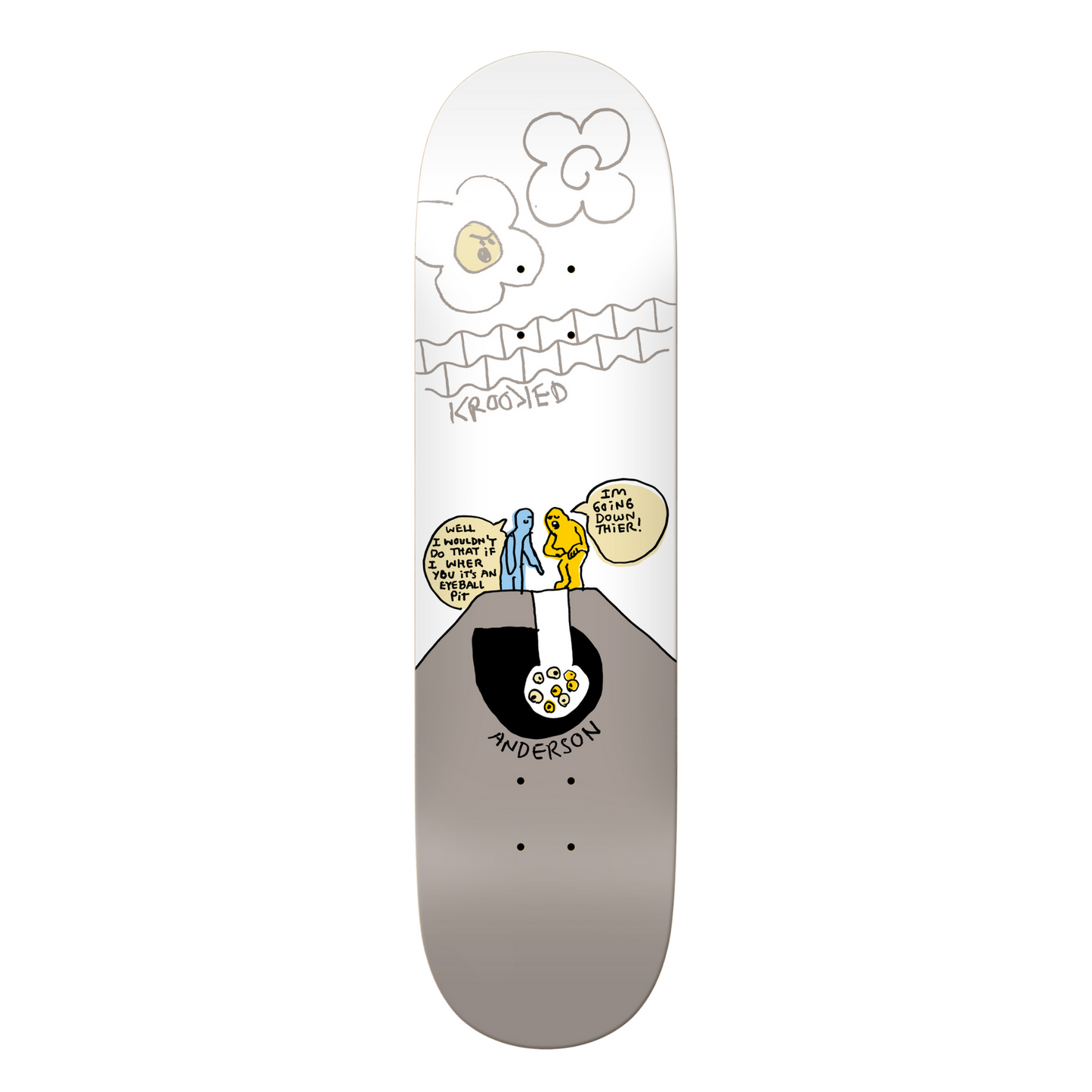 KROOKED - MANDERSON EYEBALLS DECK - 8.38"