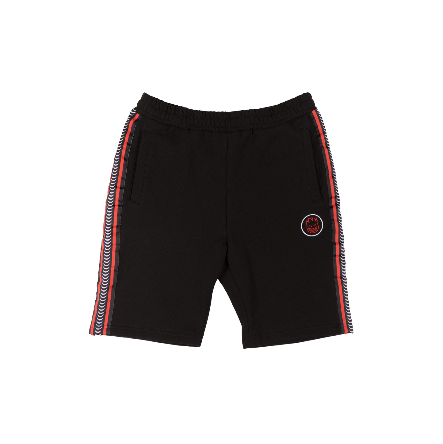 SPITFIRE - BIGHEAD SWEATPANT SHORTS - BLACK/RED