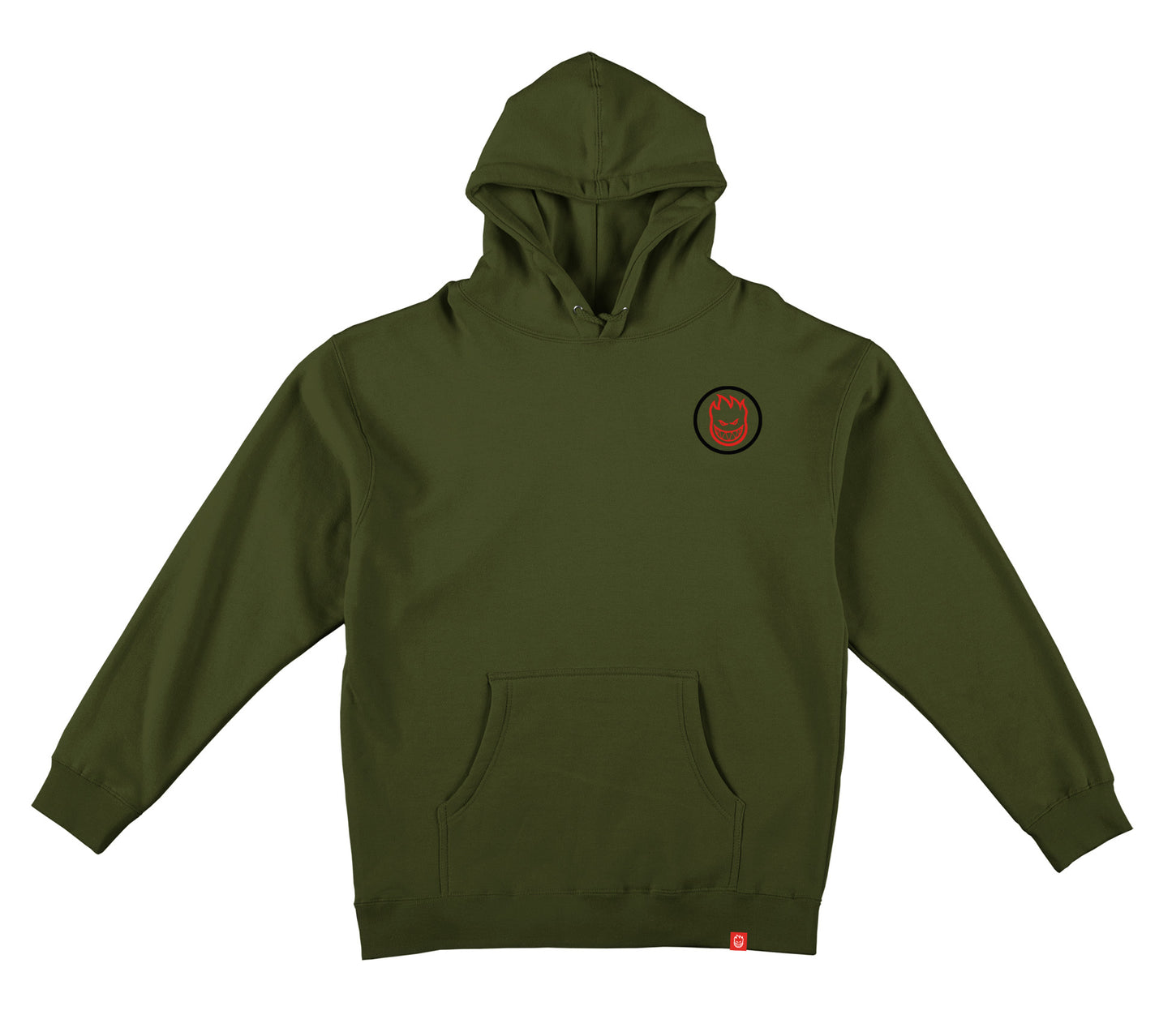 SPITFIRE - CLASSIC SWIRL OVERLAY HOODIE - ARMY