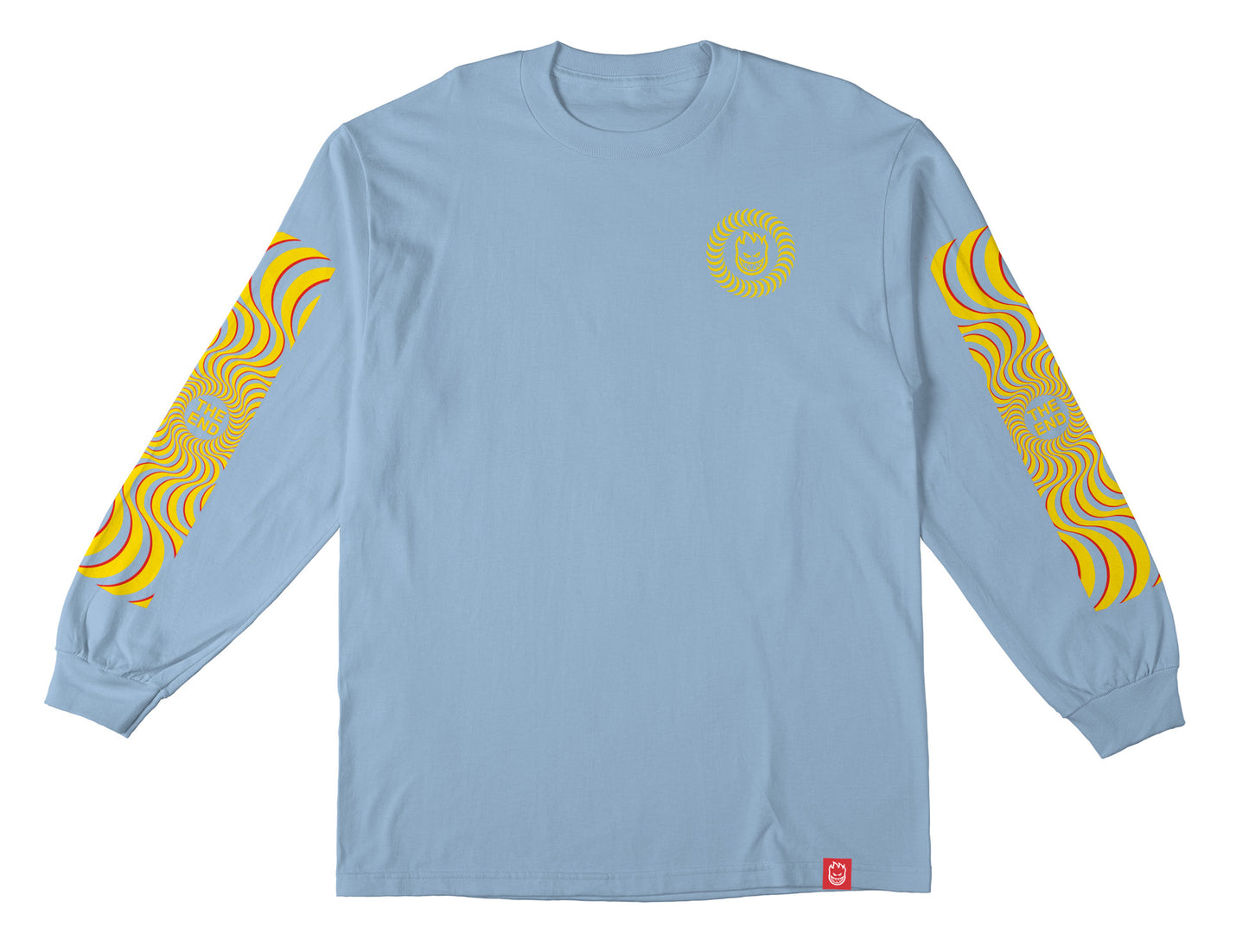 SPITFIRE - CLASSIC SWIRL OVERLAY LONGSLEEVE TEE - BLUE