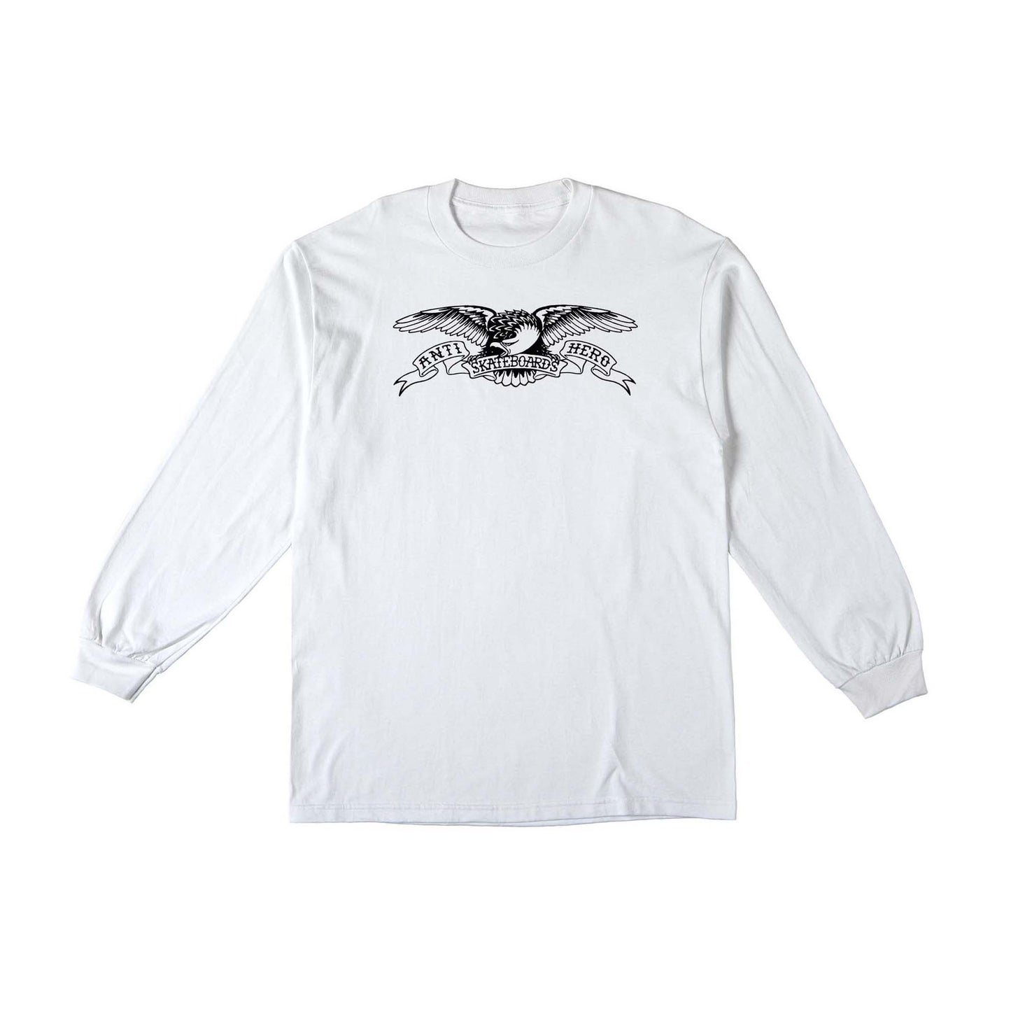 ANTI HERO - BASIC EAGLE LONG SLEEVE TEE - WHITE/BLACK
