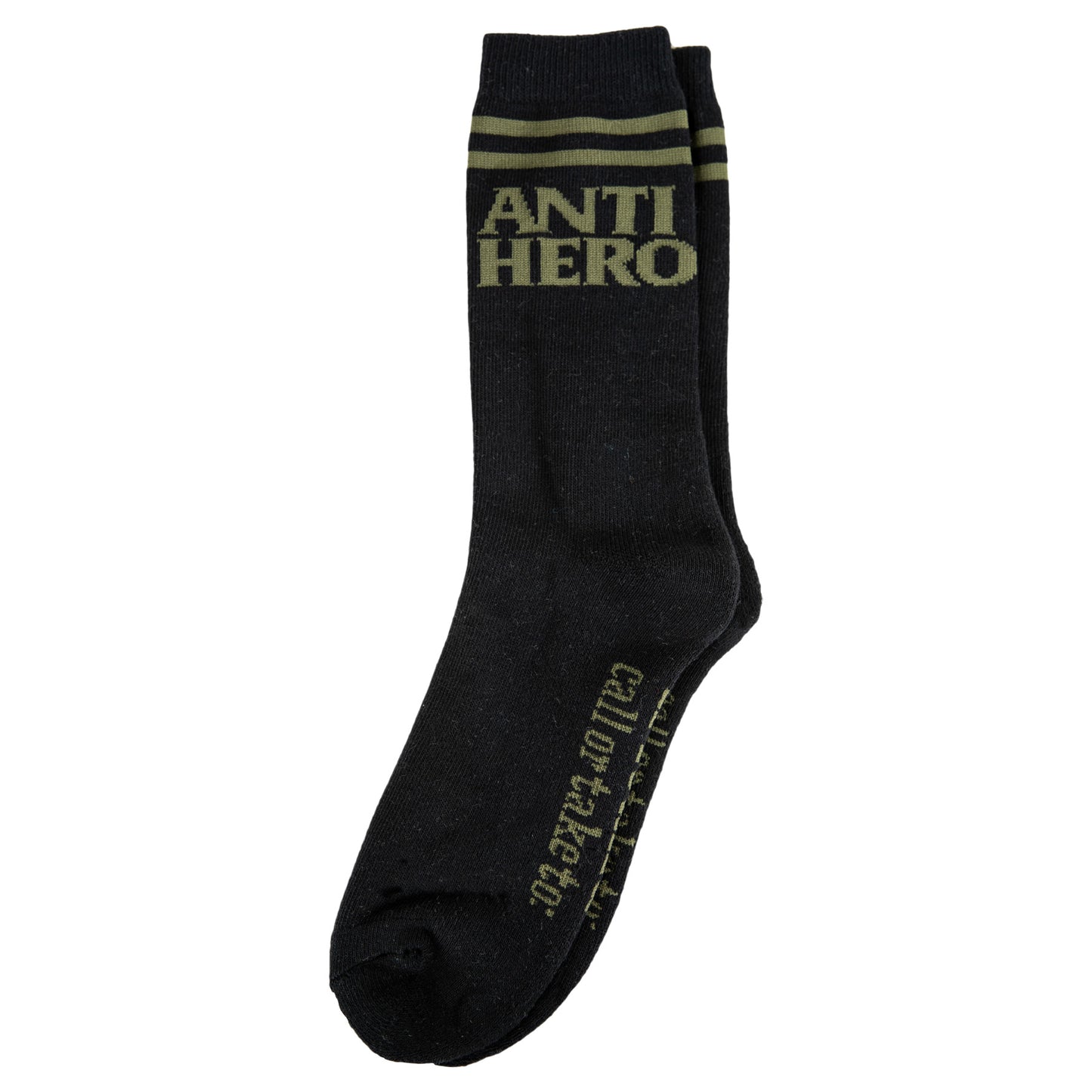 ANTI HERO - BLACKHERO IF FOUND SOCK - BLACK/OLIVE