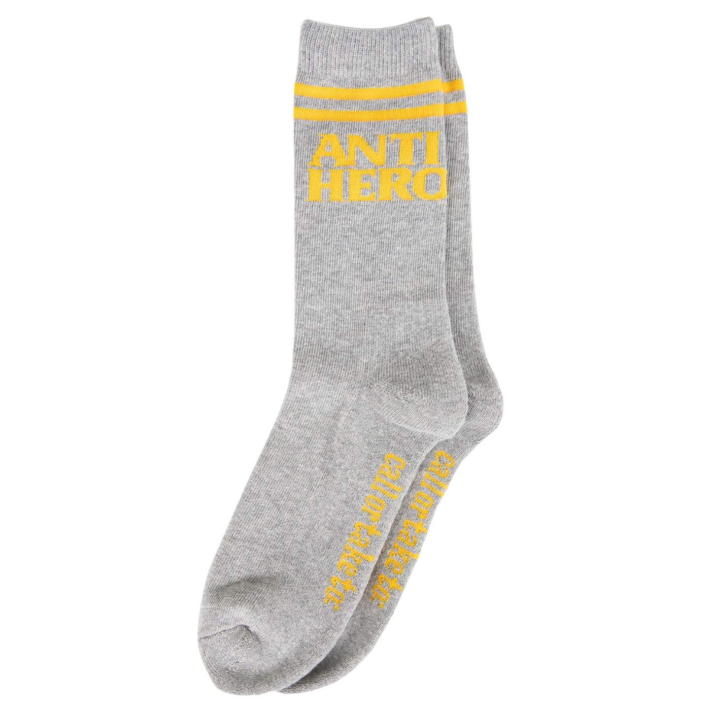 ANTI HERO - BLACKHERO IF FOUND SOCK - HEATHER/YELLOW
