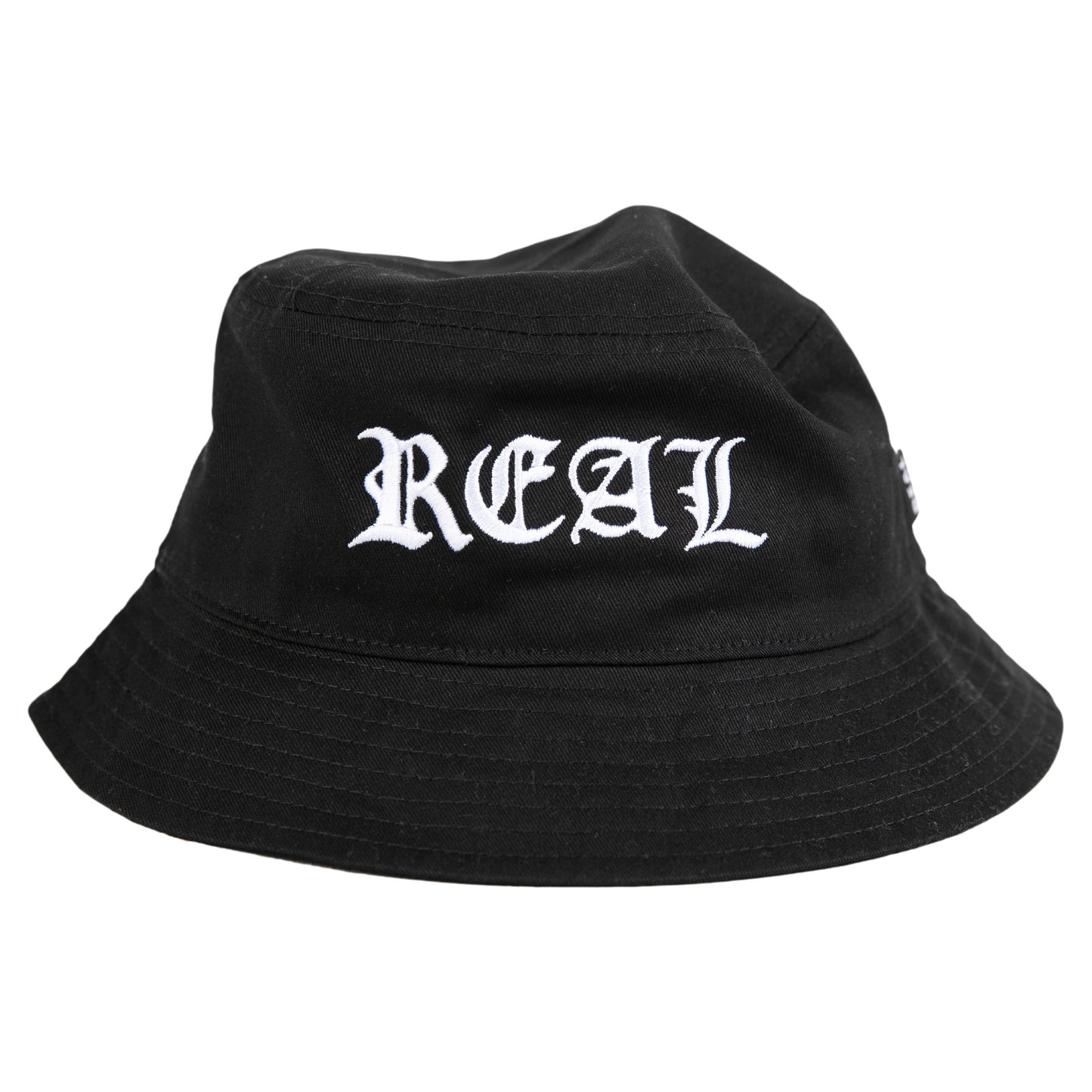 REAL - SCRIPT BUCKET HAT - BLACK