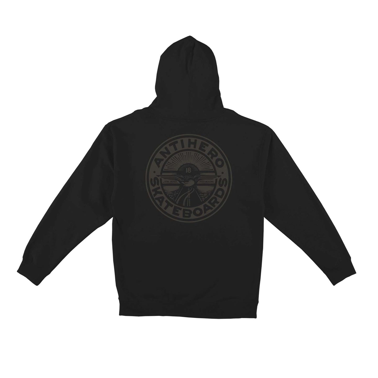 ANTI HERO - STAY READY HOODIE - BLACK/BLACK
