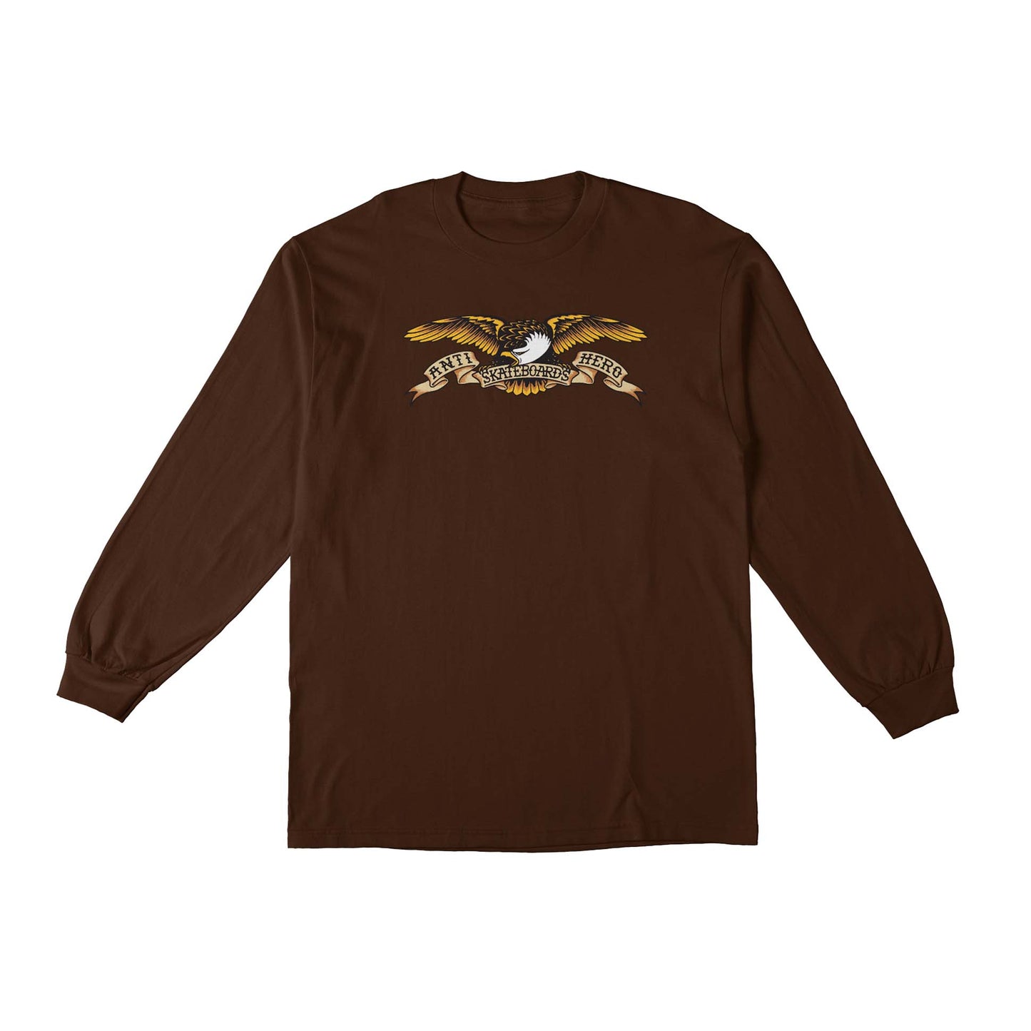 ANTI HERO - EAGLE LONGSLEEVE TEE - CHOCOLATE
