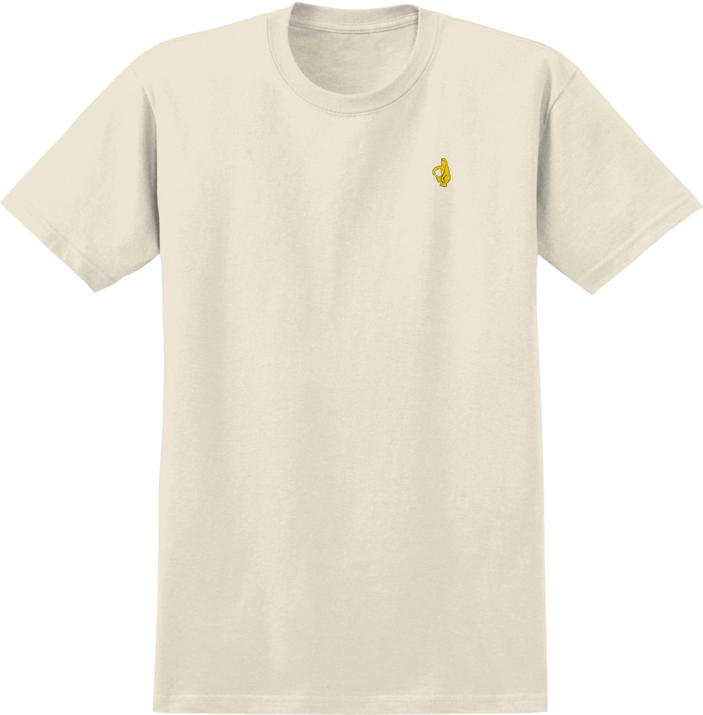 KROOKED - SCHMOO EMBLEM TEE - NATURAL/YELLOW