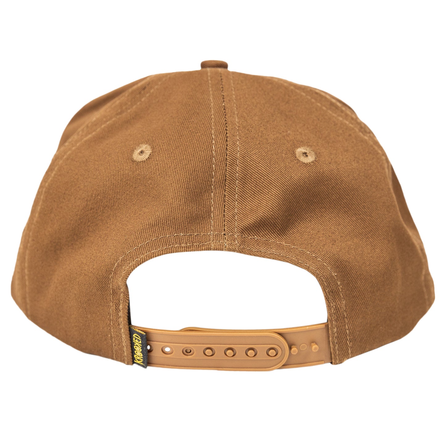 KROOKED - MOONSMILE SCRIPT ADJUSTABLE CAP - BROWN