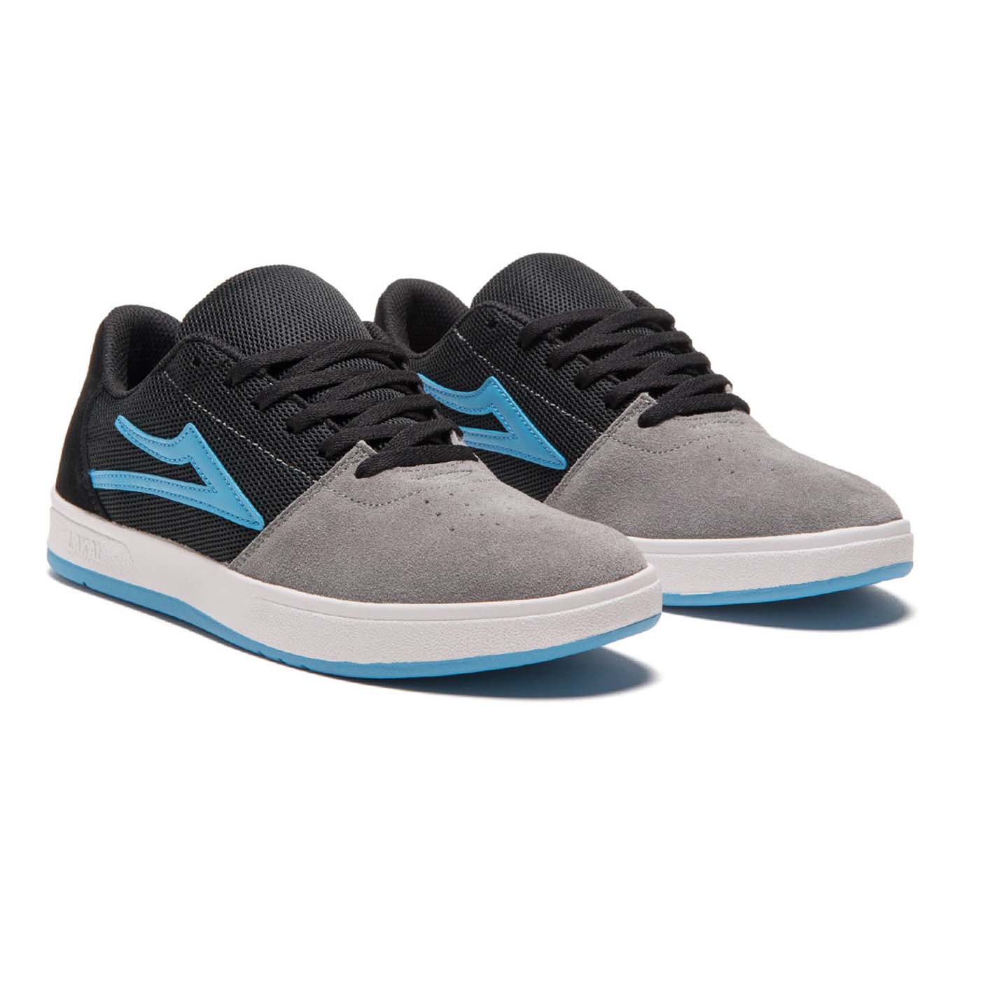 LAKAI - BRIGHTON SHOES - GREY/LIGHT BLUE SUEDE